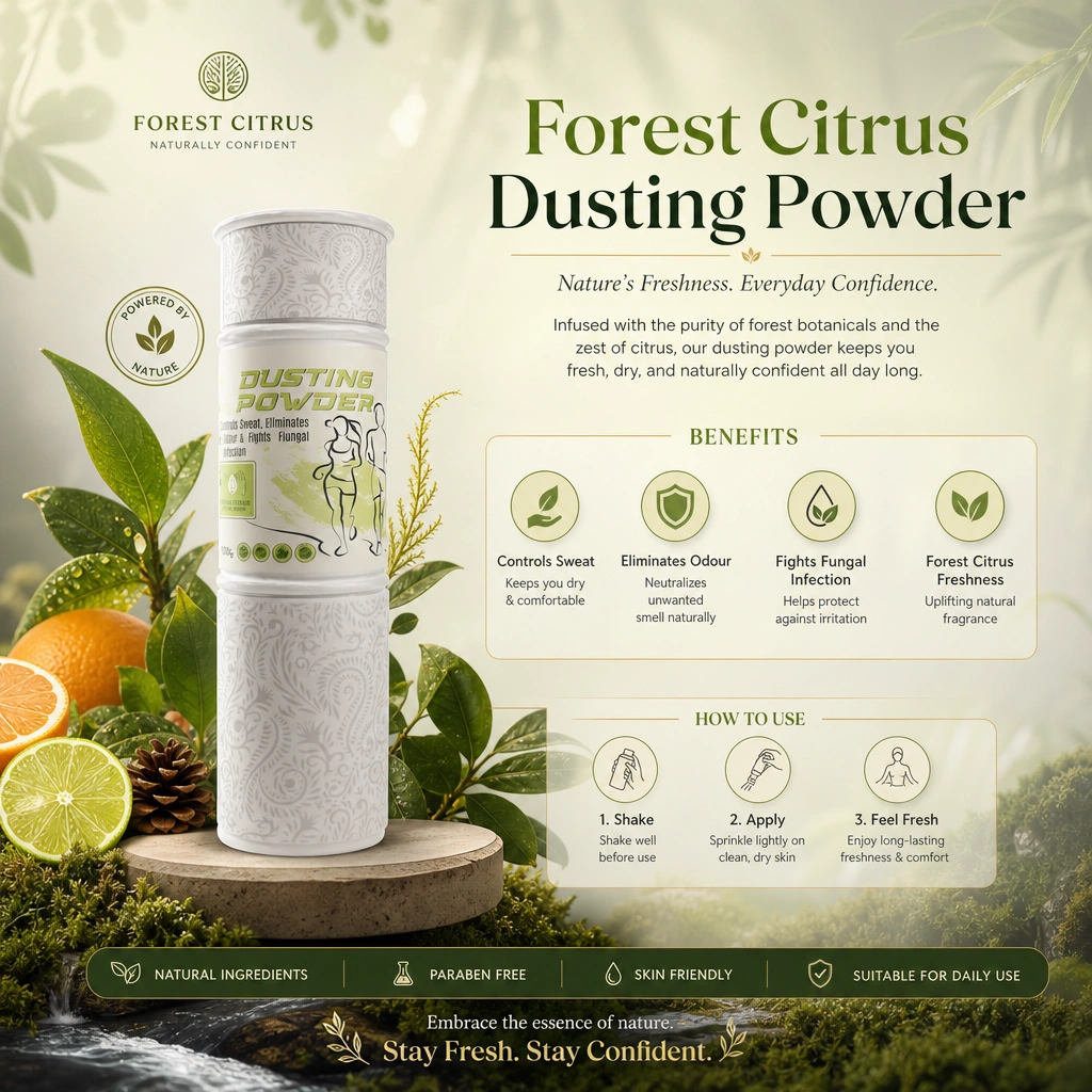 RBVB2B FOREST CITRUS Dusting Powder (120g) 24 Pcs (SP1499)